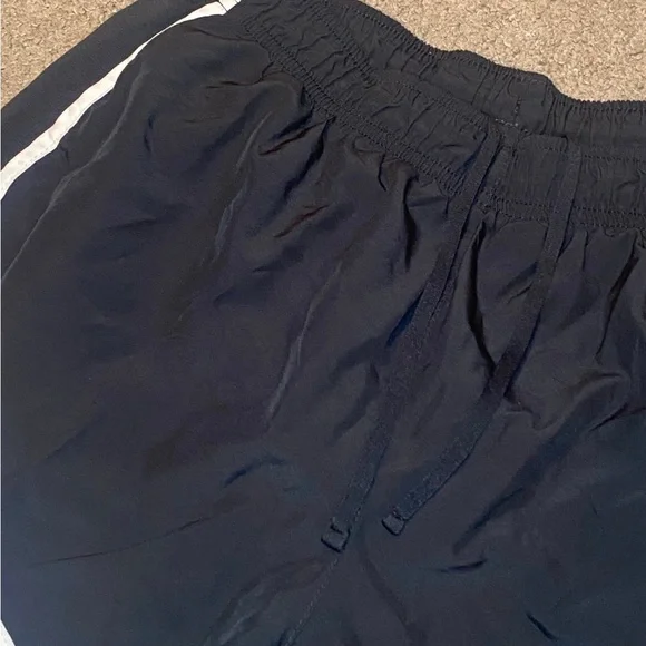 Nike Black Athletic Shorts with White Accents - Picture 3 of 5